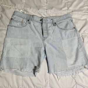 Light Blue Denim Women Shorts